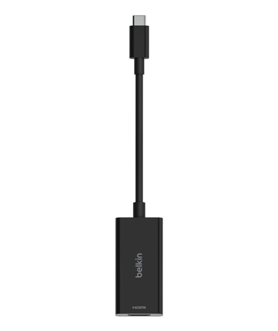 Belkin USB-C - HDMI 2.1 Siyah Dönüştürücü (AVC013BTBK) - 8K/60Hz, 4K/144Hz, HDR10+, HDCP 2.2, HBR3, DSC Desteği