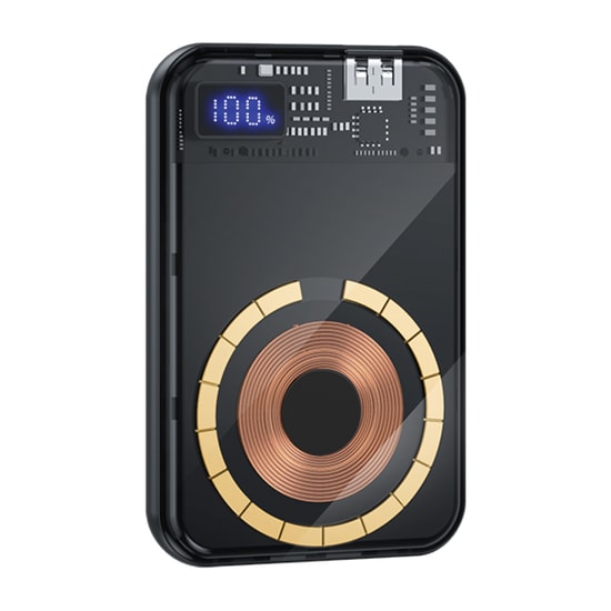 Dexim S5 10.000mAh Şeffaf Qi Magsafe Powerbank (DCA0061) - Dijital Göstergeli, 22.5W PD Hızlı Şarj Cihazı