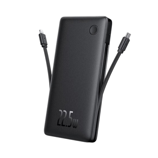 Baseus Airpow Lite Power 22.5W 10000mah Çift Kablo Siyah Hızlı Şarj Powerbank (P10067501123-00) - Fazla Akım Koruması