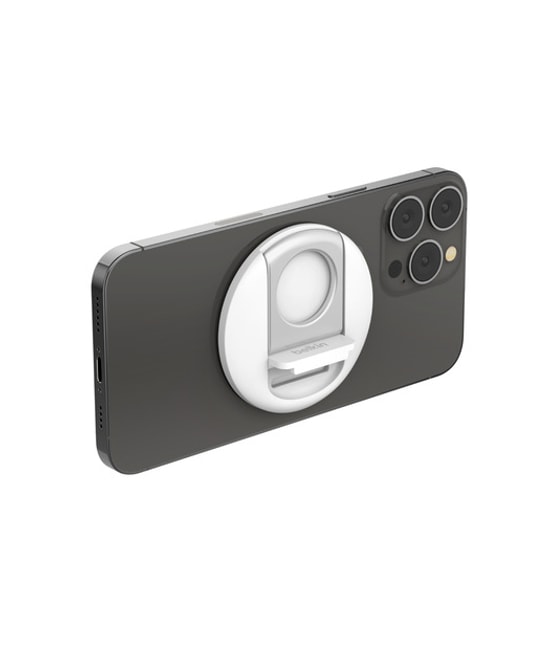 Belkin MMA006BTWH MacBook MagSafe Uyumlu iPhone Kamera Montaj Aparatı - Beyaz Yatay & Dikey Kullanım, Güvenli Streaming