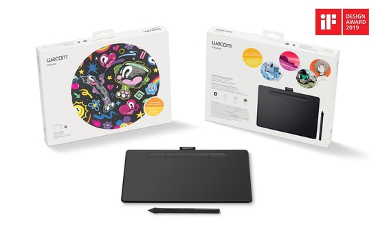 Wacom Intuos Medium CTL-6100K-B Grafik Tablet - 4096 Basınç, Pilsiz Kalem, 4 Kısayol Tuşu, 2540 LPI Çözünürlük