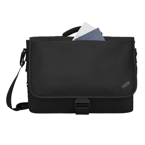 Lenovo Essential Messenger Çanta (4X40Y95215) - 15.6 inç Laptop Bölmeli, Su Geçirmez, Ayarlanabilir Omuz Askısı