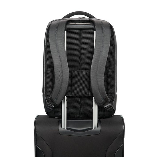 Samsonite Qibyte 15.6'' Antrasit Laptop Sırt Çantası (16N-09-005) - 32x43x16 cm, Tekstil, Unisex, 2 Bölme, Taşıma Askılı