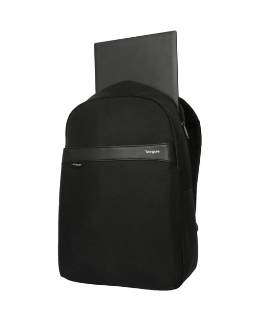 Targus Geolite Ecosmart Essentials TSB960GL 15.6" Sırt Çantası (TARTSB960GL) - Siyah, Su Geçirmez, Hafif, Laptop Bölmeli