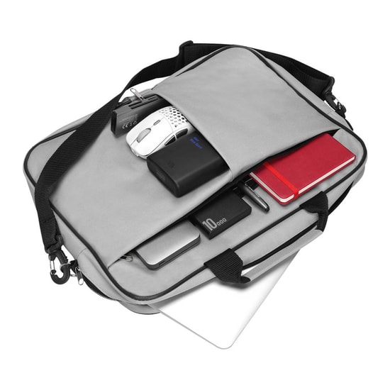 Addison 300657 15.6" Gri Notebook Çantası - 15.6 inç, Polyester, Hafif, Şık Tasarım, El ve Omuzda Taşınabilir