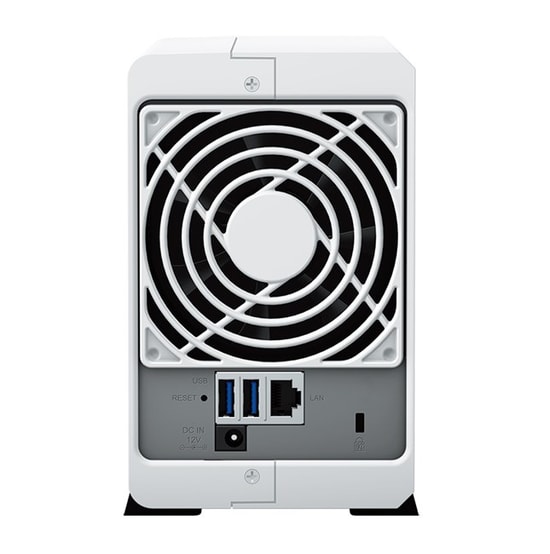 Synology DS223J 2 Yuvalı NAS Sunucu: Realtek İşlemci, 1GB DDR4 Bellek, USB 3.2, Gigabit Ethernet, Fan Soğutmalı