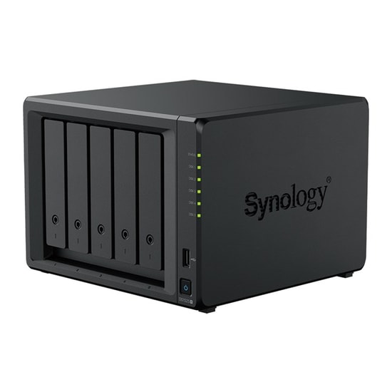 Synology DS1525PLUS 8GB NAS - 5x3.5/2.5" HDD/SSD Yuva, 2xM.2, Ryzen V1500B, 2.5GbE, USB 3.2, 8GB DDR4 ECC Bellek
