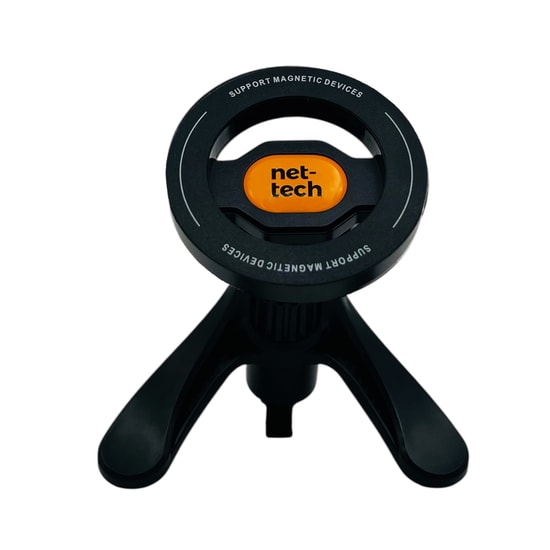 Nettech NT-CHC35: Araç İçi 360 Dönerli Klipsli Telefon Tutucu (NT-CHC35) - Siyah, Manyetik Kullanım, Ayarlanabilir Açı