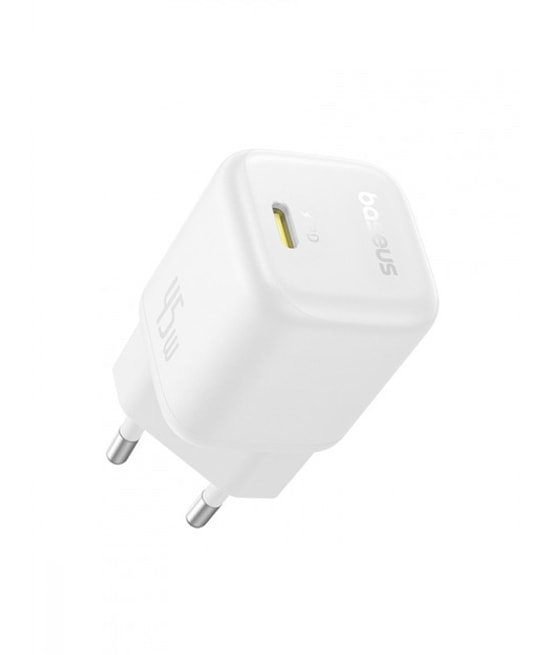 Baseus PicoGo 45W GaN QC 3.0 Type-C Hızlı Şarj Adaptörü - Beyaz (P10176800213-00) - Kompakt Tasarım, Akım Korumalı