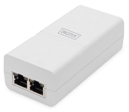 Digitus DN-95132 Gigabit PoE+ Enjektör - 30W, 48V, 10/100/1000Mbps, IEEE 802.3at Desteği, Güç ve Veri Birleştirme
