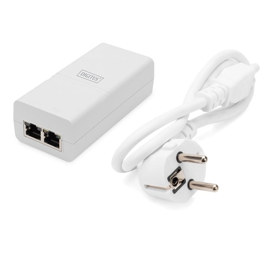Digitus DN-95132 Gigabit PoE+ Enjektör - 30W, 48V, 10/100/1000Mbps, IEEE 802.3at Desteği, Güç ve Veri Birleştirme