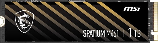 MSI Spatium M461 1TB NVMe M.2 SSD - PCIe Gen4, 5000/3200 MB/s Okuma/Yazma, Yüksek Performanslı, 3D NAND