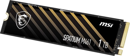MSI Spatium M461 1TB NVMe M.2 SSD - PCIe Gen4, 5000/3200 MB/s Okuma/Yazma, Yüksek Performanslı, 3D NAND