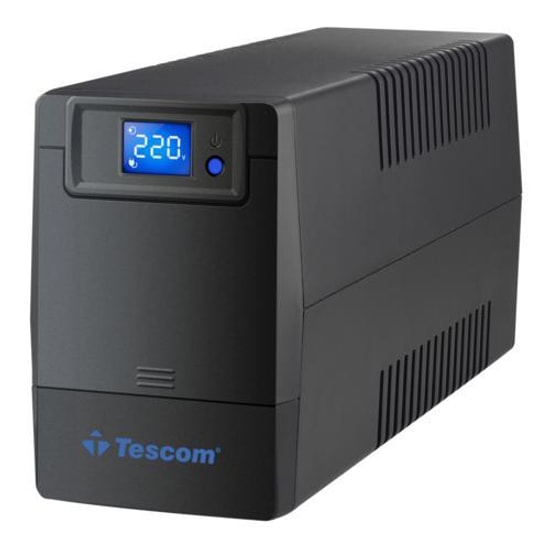 Tescom Leo 2000VA Line Interaktif LCD Ekranlı UPS (90030109), 2x9AH Akü, 5-10 Dk Besleme, Kesintisiz Güç Kaynağı