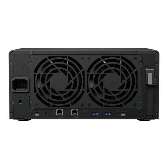 Synology DS1825PLUS NAS - 8 Yuva, Ryzen V1500B, 8GB DDR4 ECC RAM, 2x 2.5GbE LAN, 2x M.2 SSD, 2x USB Type C Port