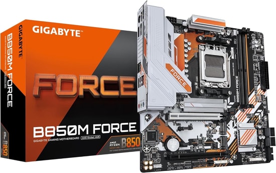 GIGABYTE B850M FORCE Anakart: AMD AM5, DDR5 9600MHz OC, 3xM.2, HDMI 2.1, DP 1.4, 2.5Gbit LAN, USB 5 Gbps, MicroATX