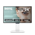 BenQ GW2490TC 23.8" FHD IPS 144Hz Pivot Monitör - 1920x1080, USB-C, HDMI, DP, 4W Hoparlör, Eye-Care, Vesa, Flicker-Free