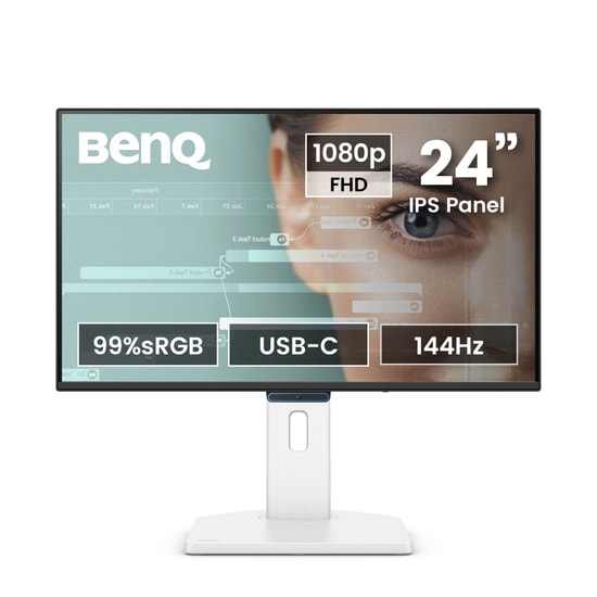 BenQ GW2490TC 23.8" FHD IPS 144Hz Pivot Monitör - 1920x1080, USB-C, HDMI, DP, 4W Hoparlör, Eye-Care, Vesa, Flicker-Free