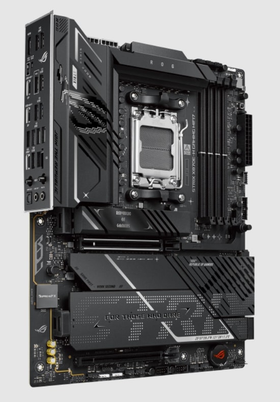 ASUS ROG STRIX X870E-H GAMING WIFI7 Anakart (90MB1M90-M0EAY0) - AMD AM5, DDR5 8000MHz, RGB, WiFi 7, 4xM.2, 2xUSB4, ATX