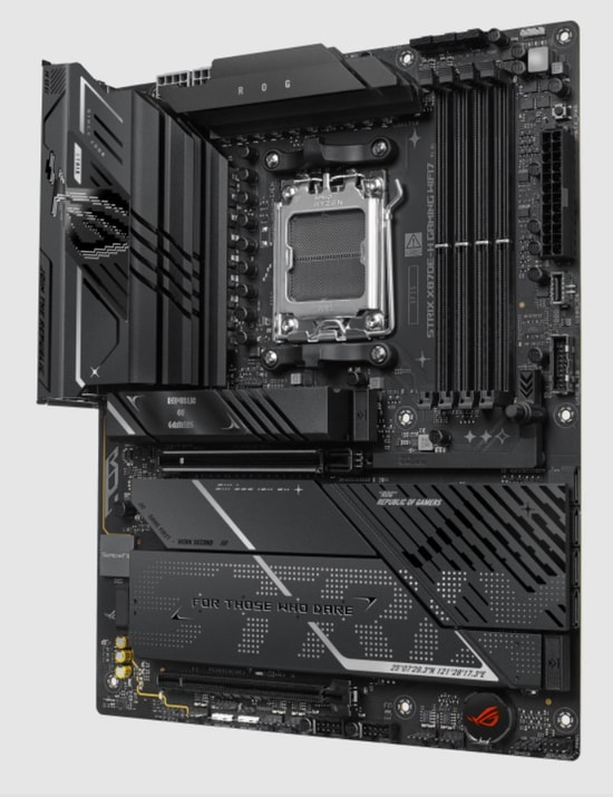 ASUS ROG STRIX X870E-H GAMING WIFI7 Anakart (90MB1M90-M0EAY0) - AMD AM5, DDR5 8000MHz, RGB, WiFi 7, 4xM.2, 2xUSB4, ATX