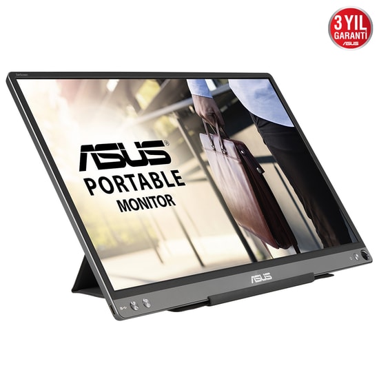 ASUS ZenScreen MB16ACE 15.6" Full HD Taşınabilir USB-C Monitör (90LM0381-B04170) - Mat Ekran, Düşük Mavi Işık, 5ms, 60Hz