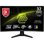 MSI MAG 32CQ6F 31.5" WQHD 180Hz 0.5ms Kavisli Adaptive Sync Oyuncu Monitörü - 2560x1440, 400nit, Rapid VA Panel