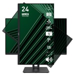 MSI PRO MP245PG 23.8" FHD 100Hz 1ms IPS Monitör - 300nit, Adaptive Sync, HDMI 1.4b, DP 1.2, 4W Hoparlör, İnce Çerçeve