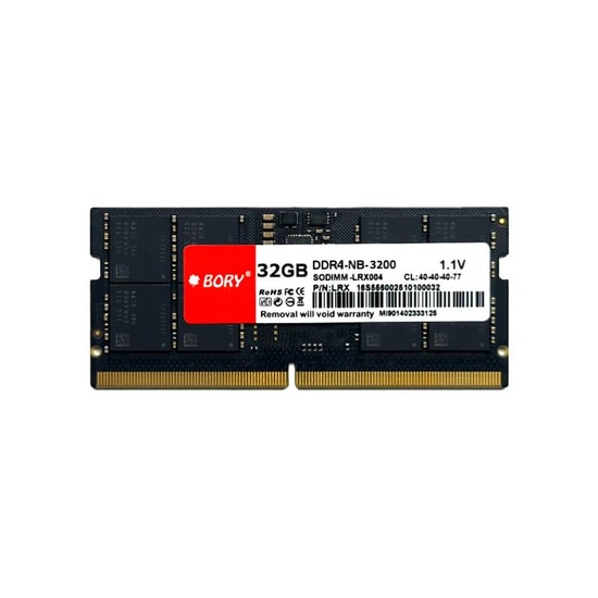 BORY 32GB 3200MHz DDR4 CL22 Notebook RAM (BRY32GB3200NB) - Kutulu Yüksek Performanslı Laptop Belleği