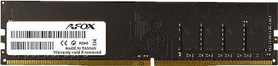 AFOX 8GB DDR4 2666MHz Masaüstü RAM Bellek (AFLD48FK1P) - CL19, 1.2V, 288-Pin, Non-ECC, Yüksek Performanslı