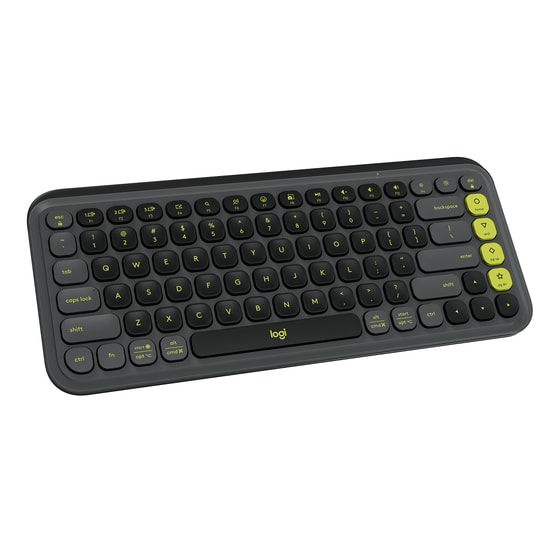 Logitech Pop Icon Grafit Türkçe Q Kablosuz Klavye Mouse Seti - Bluetooth, 10m Menzil, 4000 DPI Mouse (920-013075)