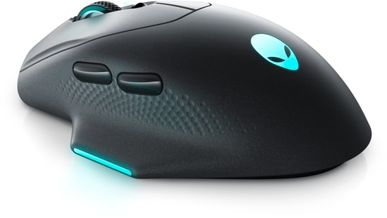 Dell Alienware AW620M Dark Side Kablosuz Optik Gaming Mouse (545-BBFB) - 26000 DPI, 7 Tuş, RGB, Siyah