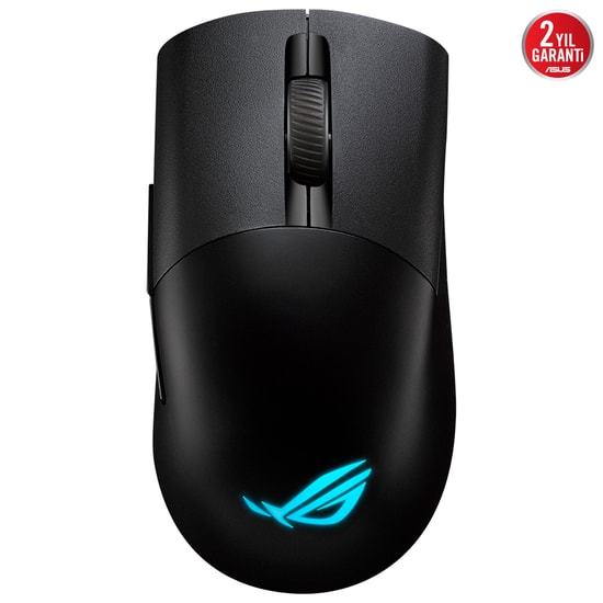 ASUS ROG Keris Wireless AimPoint Siyah Oyuncu Mouse - 36000 DPI, 5 Tuş, BT/2.4GHz, Değiştirilebilir Switch, USB-C Şarjlı