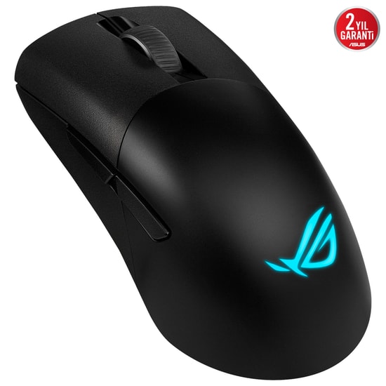 ASUS ROG Keris Wireless AimPoint Siyah Oyuncu Mouse - 36000 DPI, 5 Tuş, BT/2.4GHz, Değiştirilebilir Switch, USB-C Şarjlı