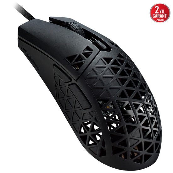 ASUS TUF Gaming M4 Air Ultra Hafif Oyuncu Mouse - 16.000 DPI Optik Sensör, 6 Programlanabilir Tuş, IPX6 Su Geçirmez