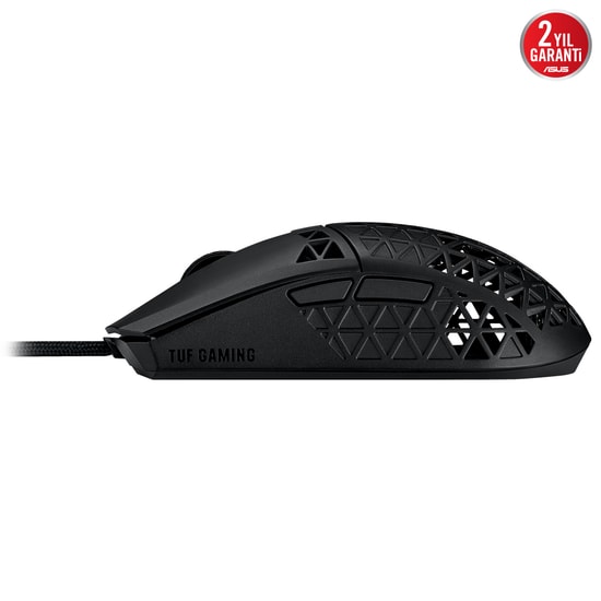 ASUS TUF Gaming M4 Air Ultra Hafif Oyuncu Mouse - 16.000 DPI Optik Sensör, 6 Programlanabilir Tuş, IPX6 Su Geçirmez