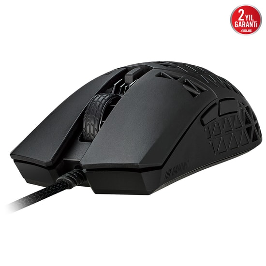 ASUS TUF Gaming M4 Air Ultra Hafif Oyuncu Mouse - 16.000 DPI Optik Sensör, 6 Programlanabilir Tuş, IPX6 Su Geçirmez