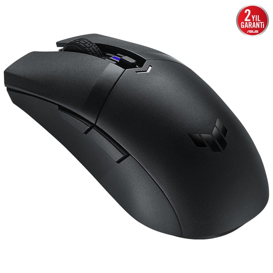 ASUS TUF Gaming M4 Wireless Oyuncu Mouse - 12.000 DPI Optik Sensör, Çift Kablosuz (BT/RF), 6 Tuş, PBT Kaplama