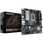 Gigabyte B760M D3HP DDR5 Anakart: LGA1700, 5600MHz, Çift M.2, DP/HDMI, 7.1 Ses, USB 3.2, Gigabit LAN, Micro ATX