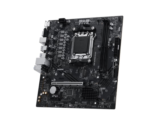 MSI PRO A620AM-B EVO Anakart - AMD AM5, 2x DDR5 6800MHz(OC), Gen4 M.2, 2.5G LAN, HDMI, VGA, A620 Çipset, mATX