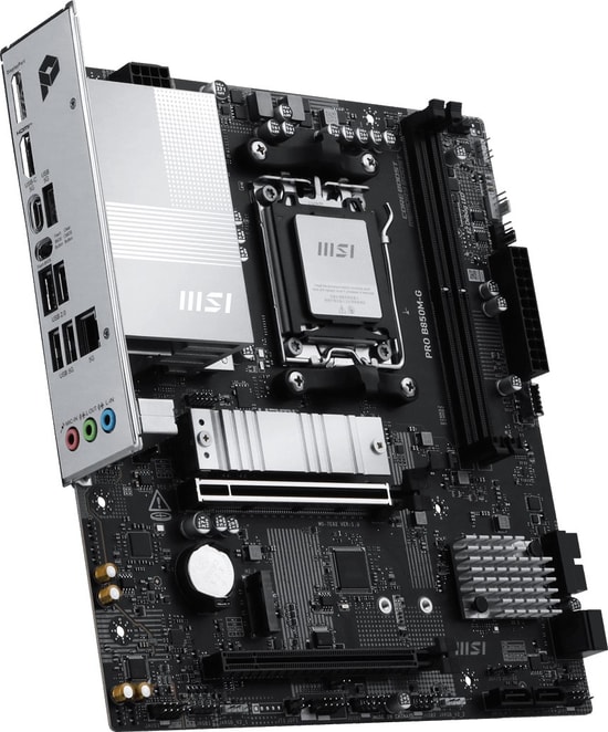 MSI PRO B850M-G AM5 Anakart - DDR5 8200MHz(OC), 2xM.2, USB 3.2 Gen 2, HDMI 2.1, DP 1.4, 2.5G LAN, Wi-Fi 6E MicroATX