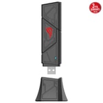 Asus Rog USB-BE92 Nano WiFi 7 BE6500 Tri-Band USB Adaptör (90IG09I0-MO0B00) - MU-MIMO, Asus AiMesh