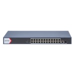 Hikvision DS-3E1526P-EI/M Switch - 24 Port Gigabit PoE, 1 SFP Uplink, Yönetilebilir, Rackmount, 225W PoE