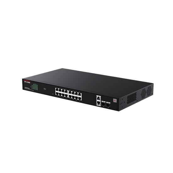 IP-COM G2220P-16-250W Cloud Yönetilebilen Switch - 16 Port Gigabit PoE, 2 RJ45/SFP Uplink, 230W Rackmount Anahtar