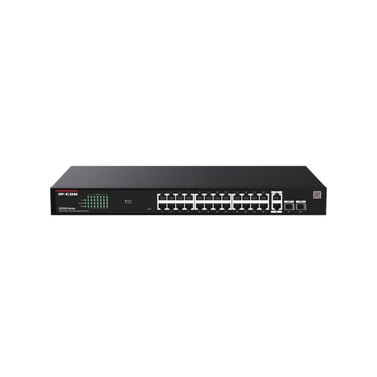 IP-COM G2228P-24-410W Cloud Yönetilebilen Switch - 24 Port Gigabit PoE, 2 RJ45/SFP Uplink, 370W Rackmount Anahtar