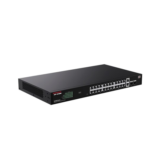 IP-COM G2228P-24-410W Cloud Yönetilebilen Switch - 24 Port Gigabit PoE, 2 RJ45/SFP Uplink, 370W Rackmount Anahtar