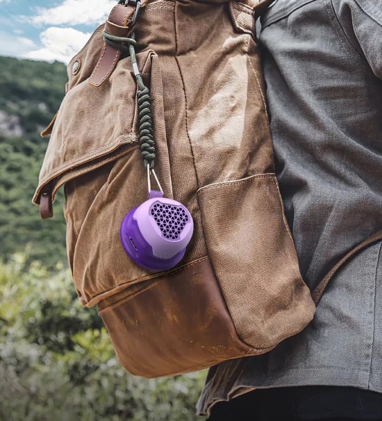 LinkTech BM7 MagPro TWS Mor Mini Bluetooth Hoparlör LPS-BM7 - BT V5.4, Yüksek Bass, Kompakt Tasarım, Uzun Pil Ömrü