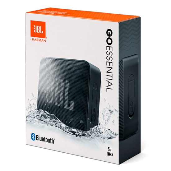 JBL Go Essential Siyah Mini Boy Kablosuz Bluetooth Hoparlör - 5 Saat Çalma Süresi, 3.1W, Derin Bas, IPX7 Suya Dayanıklı