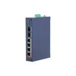 Dahua CHS4206-4GT-60 60W Gigabit PoE Switch - 4 Port 1000Mbps, 2 SFP Uplink, Yönetilebilir, Uzun Mesafe PoE, Ağ Anahtarı