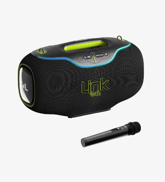 Linktech LPS-M425 Premium Bluetooth Hoparlör - 350W Extra Bass, 8 Saat Kullanım, Mikrofonlu, USB, Type-C, SD Kart, AUX