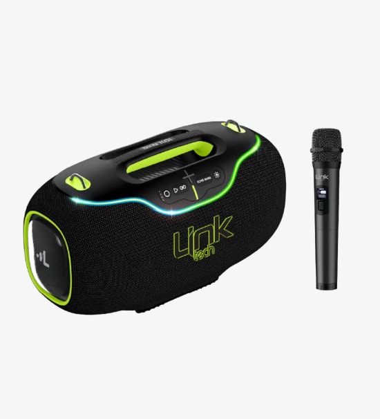 Linktech LPS-M425 Premium Bluetooth Hoparlör - 350W Extra Bass, 8 Saat Kullanım, Mikrofonlu, USB, Type-C, SD Kart, AUX